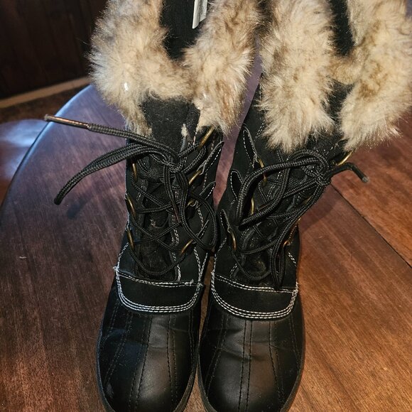 Black Rugged Outback Winter Boots - Picture 1 of 5